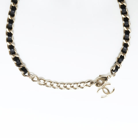 CHANEL B21S 2021 Matelasse Chain Bag Pendant Necklace gold WS23346