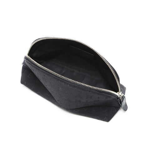 BVLGARI Logomania Canvas Pouch black WS23353