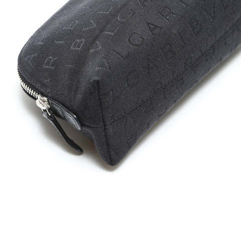BVLGARI Logomania Canvas Pouch black WS23353