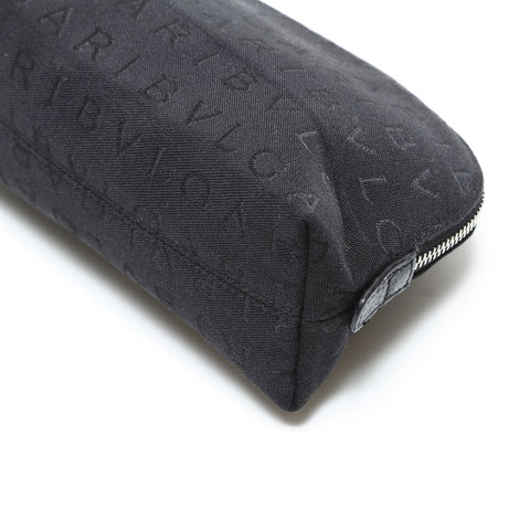 BVLGARI Logomania Canvas Pouch black WS23353