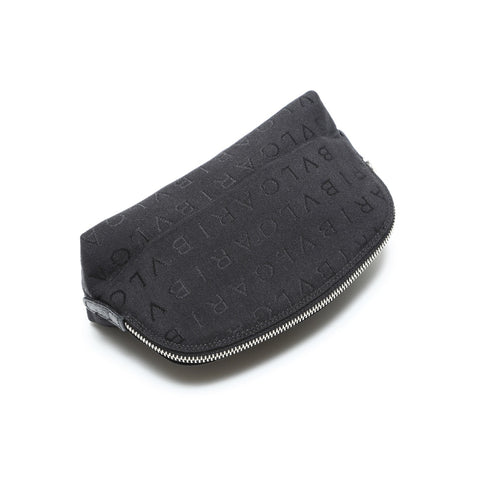 BVLGARI Logomania Canvas Pouch black WS23353