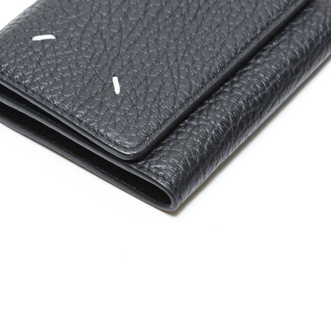 Maison Margiela Leather 4-Stitch Compact Wallet Tri-fold wallet black WS23354