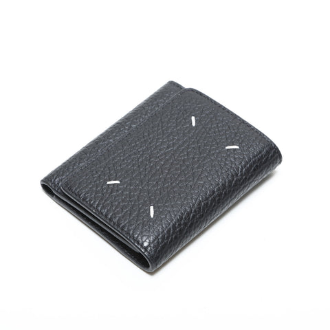 Maison Margiela Leather 4-Stitch Compact Wallet Tri-fold wallet black WS23354