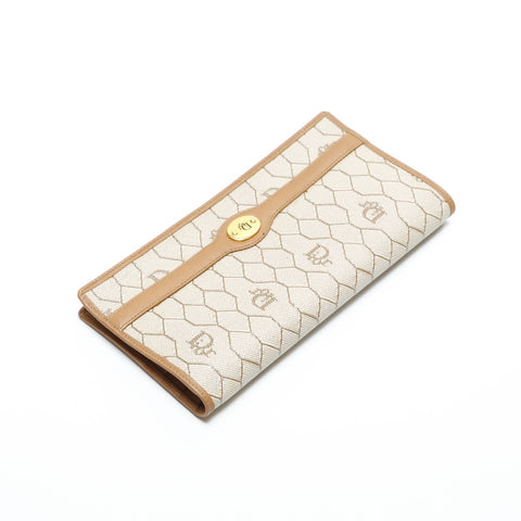 Christian Dior Honeycomb PVC Purse beige WS23358