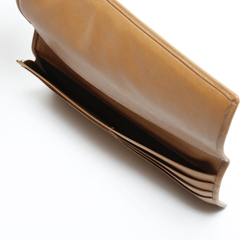 Christian Dior Waben-PVC-Geldbörse beige WS23358