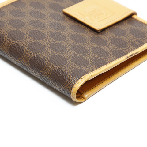 Christian Dior Macadam PVC Compact Wallet Bifold Wallet Brown WS23359