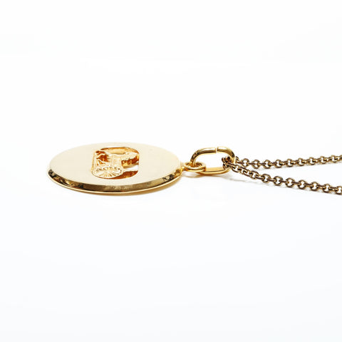 CELINE Carriage Metal Necklace gold WS23362