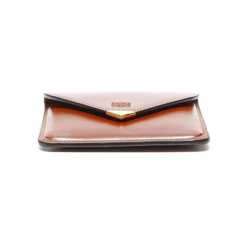 LOEWE Anagram leather Coin case Brown WS23364