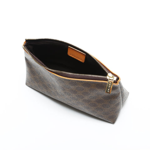 CELINE Macadam PVC Pouch Brown WS23365