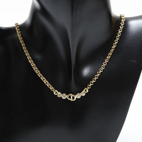 Christian Dior CD logo Necklace gold WS23366