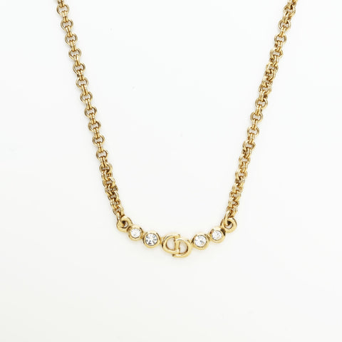 Christian Dior CD logo Necklace gold WS23366