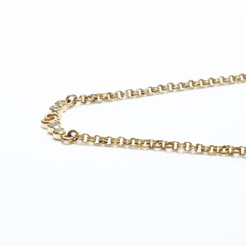 Christian Dior CD logo Necklace gold WS23366