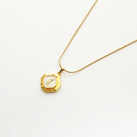 YVES SAINT LAURENT logo Necklace gold WS23367