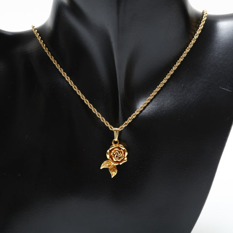 Christian Dior Rose Necklace gold WS23368