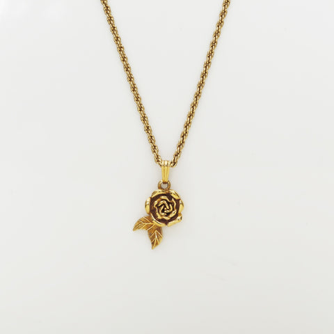 Christian Dior Rose Necklace gold WS23368