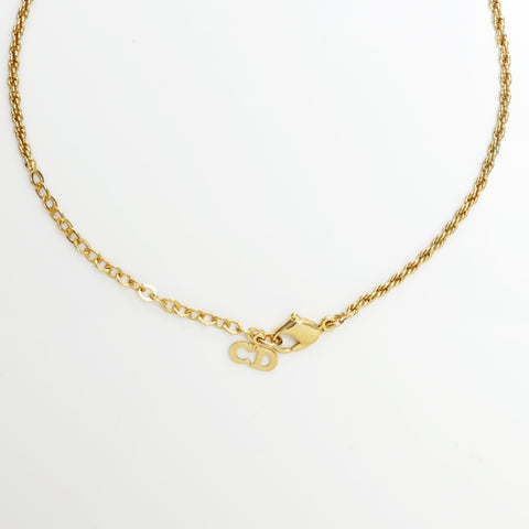 Christian Dior Rose Necklace gold WS23368