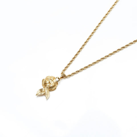 Christian Dior Rose Necklace gold WS23368