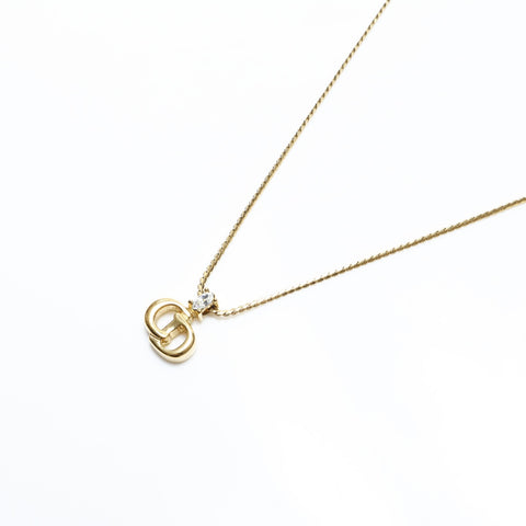 Christian Dior CD logo Necklace gold WS23369