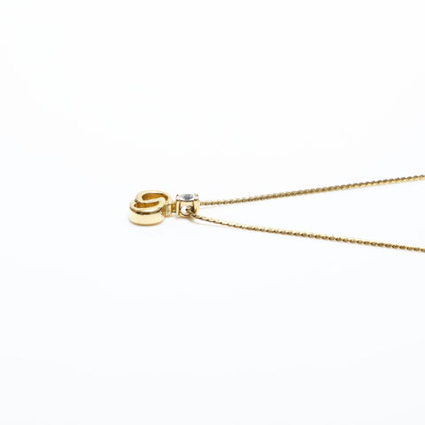 Christian Dior CD logo Necklace gold WS23369