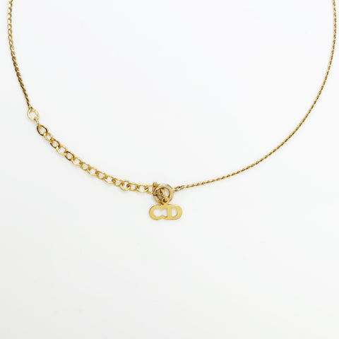 Christian Dior CD logo Necklace gold WS23369