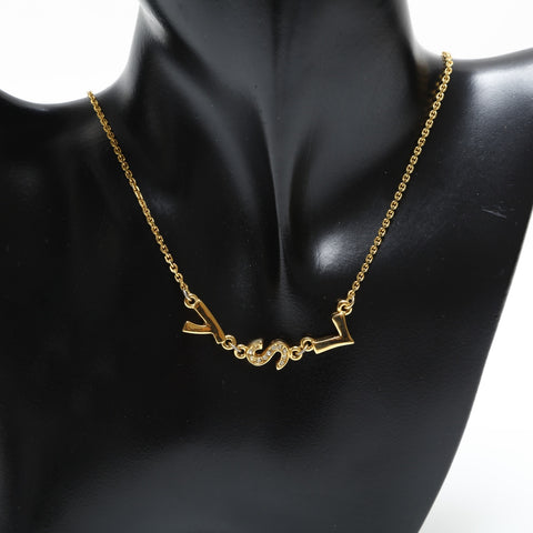 YVES SAINT LAURENT logo Necklace gold WS23370