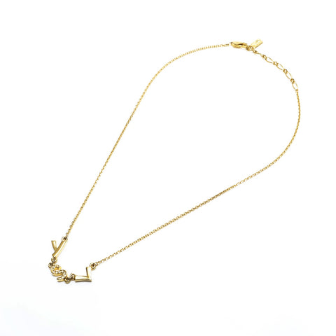 YVES SAINT LAURENT logo Necklace gold WS23370
