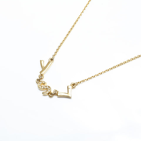 YVES SAINT LAURENT logo Necklace gold WS23370