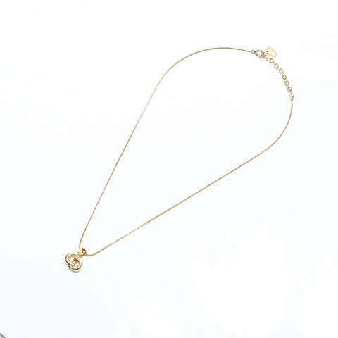 Christian Dior CD logo Necklace gold WS23372