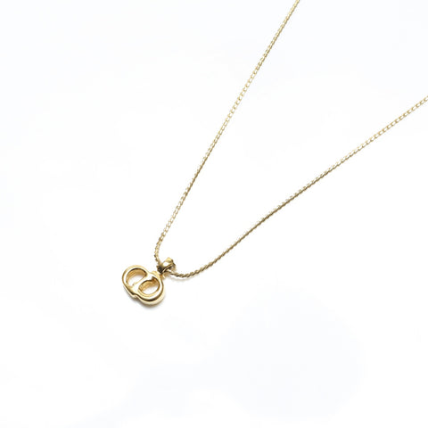 Christian Dior CD logo Necklace gold WS23372