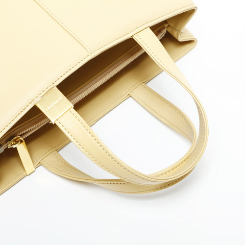 BURBERRY leather Handbag yellow WS23375