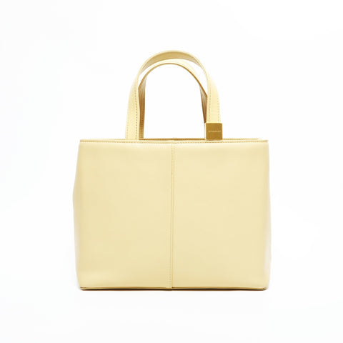 BURBERRY leather Handbag yellow WS23375