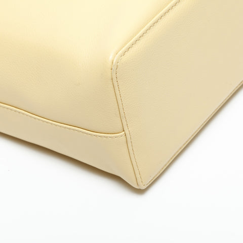 BURBERRY leather Handbag yellow WS23375