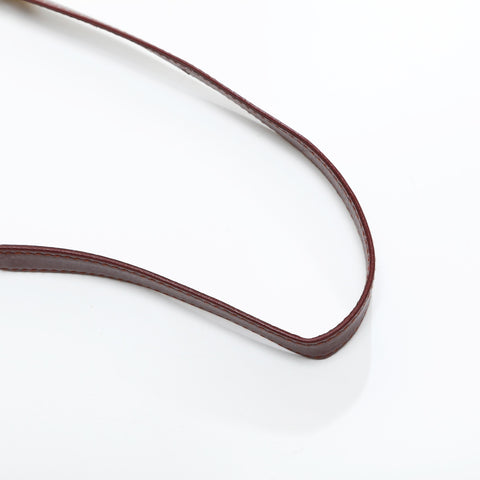 CARTIER Mustodo Leather Shoulder Bag Red WS23377