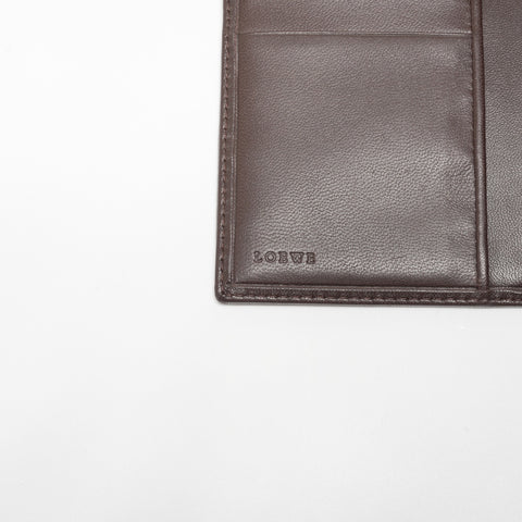 LOEWE Anagram Lambskin Purse Brown WS23378