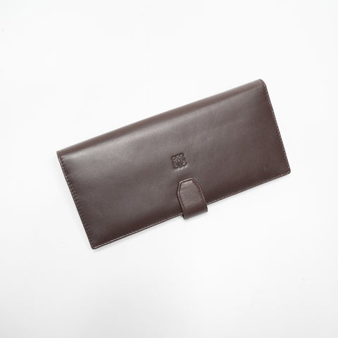 LOEWE Anagram Lambskin Purse Brown WS23378