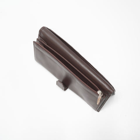 LOEWE Anagram Lambskin Purse Brown WS23378