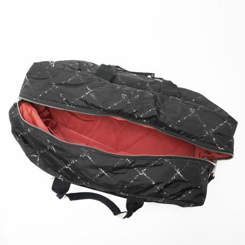 CHANEL No. 6 2000-2002 Travel Line Nylon Boston bag black WS23379