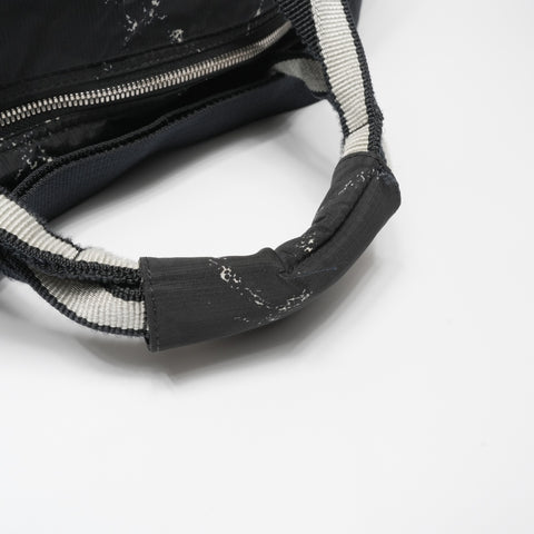 CHANEL No. 6 2000-2002 Travel Line Nylon Boston bag black WS23379