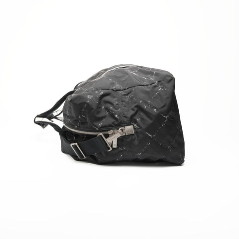 CHANEL No. 6 2000-2002 Travel Line Nylon Boston bag black WS23379