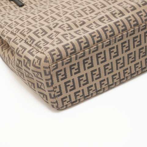 FENDI Canvas Zucchino Tote Bag beige WS23381