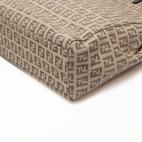 FENDI Canvas Zucchino Tote Bag beige WS23381