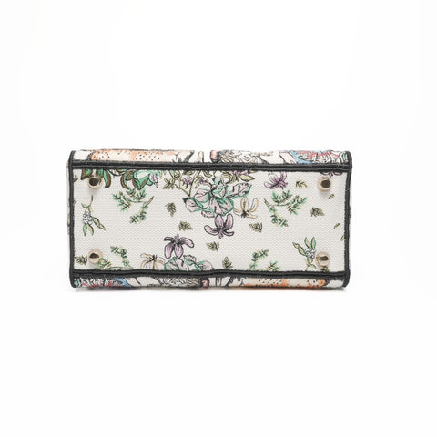 Christian Dior 2022 D-Lite Lady Dior Medium Canvas Handbag multicolor WS23382