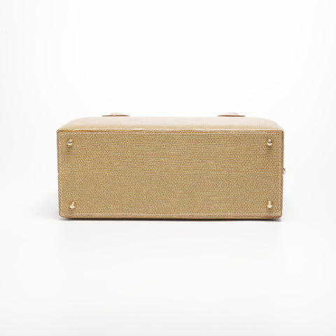 FENDI Leather 2way Handbag beige WS23383