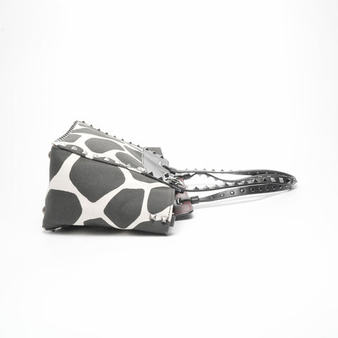 VALENTINO Canvas studs Tote Bag black WS23386