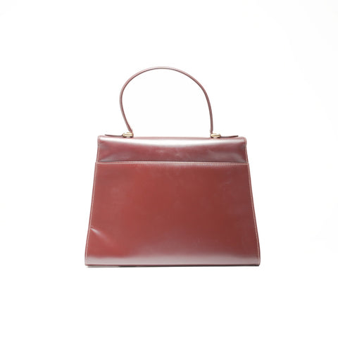 CARTIER Leather Must Line Handbag Red WS23387