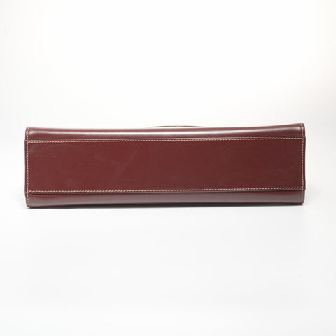 CARTIER Leather Must Line Handbag Red WS23387