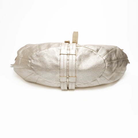 Salvatore Ferragamo Leather Chain Gancini Shoulder Bag gold WS23392