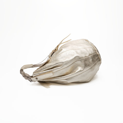 Salvatore Ferragamo Leather Chain Gancini Shoulder Bag gold WS23392