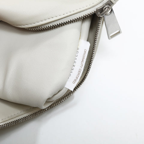 BOTTEGAVENETA Leather INTRECCIATO Shoulder Bag white WS23394