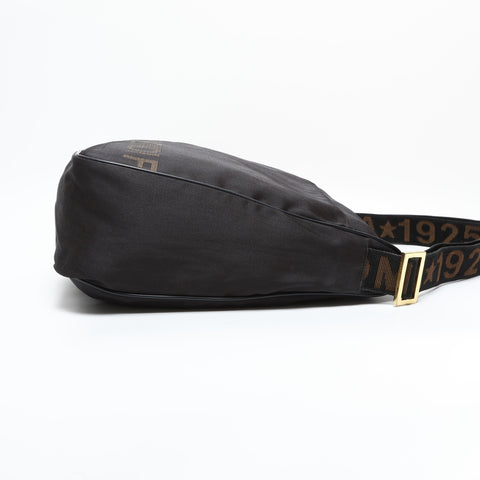 FENDI Nylon Shoulder Bag black WS23395